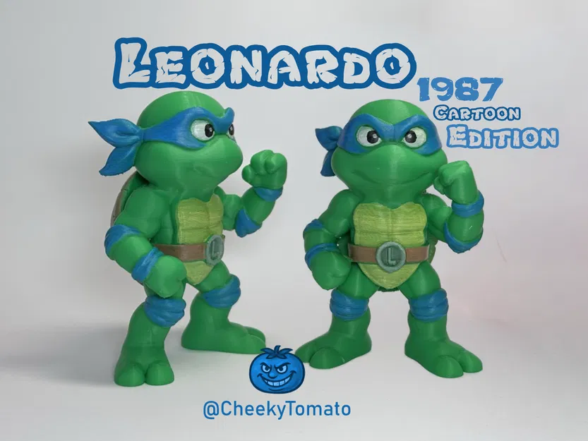 Leonardo - Mô hình để bàn TMNT 1987 DeskBuddy - Image 1