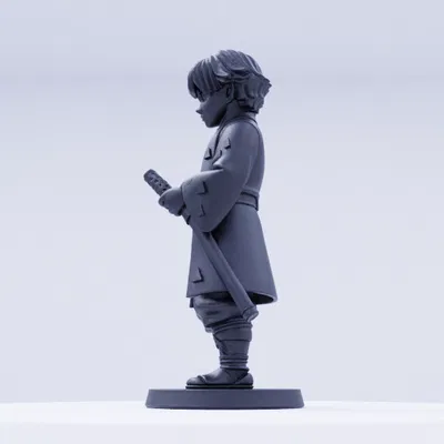 Zenitsu Agatsuma - Mô hình Tư thế Đứng Quyết Tâm