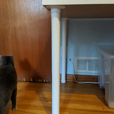 Giá Đỡ Chân Bàn IKEA Linnmon Bằng Ống PVC 1.5 inch