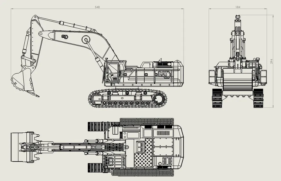 Mô hình máy xúc CAT 395 - Image 6