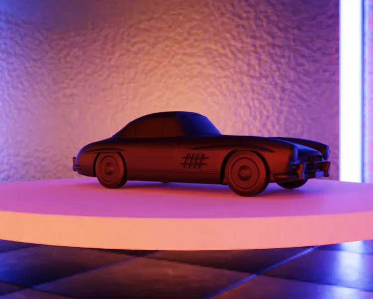 Mô Hình Xe Mercedes-Benz SL300 - Bản Sao Xe Cổ Điển - Image 1