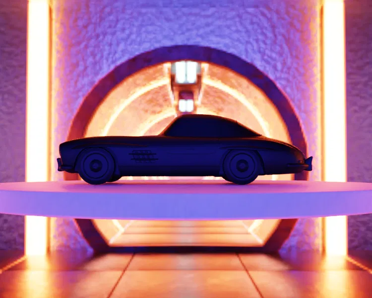 Mô Hình Xe Mercedes-Benz SL300 - Bản Sao Xe Cổ Điển - Image 6