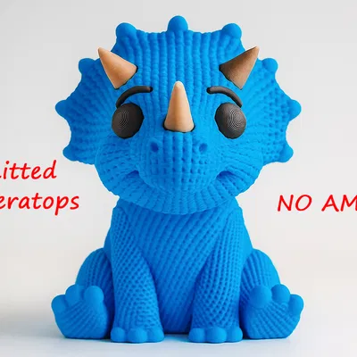 Khủng Long Triceratops Đan - Không AMS - Động Vật Dễ Thương