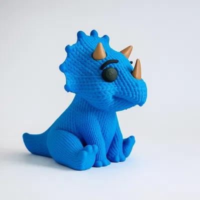 Khủng Long Triceratops Đan - Không AMS - Động Vật Dễ Thương