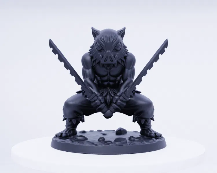 Inosuke Hashibira - Tư Thế Song Kiếm Hành Động - Image 5