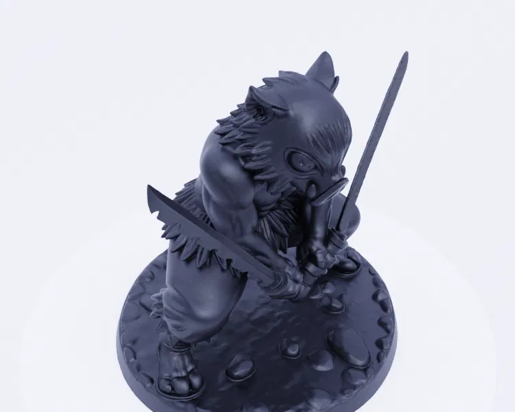 Inosuke Hashibira - Tư Thế Song Kiếm Hành Động - Image 10