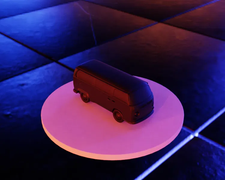 Mô hình VW Kombi 1973 (Phiên bản Hippie) - Xe Van Cắm Trại Cổ Điển - Image 3