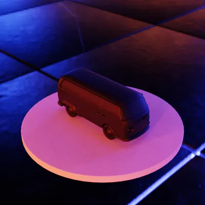 Mô hình VW Kombi 1973 (Phiên bản Hippie) - Xe Van Cắm Trại Cổ Điển