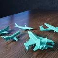 Bộ Sưu Tập Mô Hình Máy Bay Low Poly V1 - Thumbnail 1