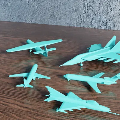 Bộ Sưu Tập Mô Hình Máy Bay Low Poly V1
