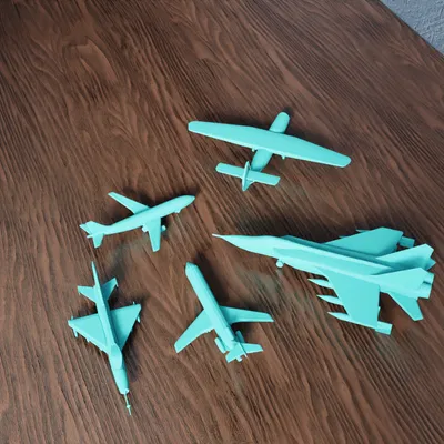 Bộ Sưu Tập Mô Hình Máy Bay Low Poly V1