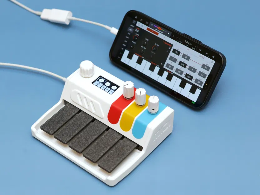 Bộ điều khiển USB MIDI Keyset Phong Cách Synth Cổ Điển - Image 1