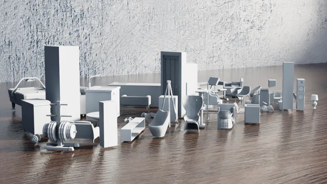 Bộ Sưu Tập Nội Thất Low Poly Phần 4 - Image 2