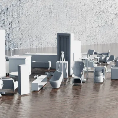 Bộ Sưu Tập Nội Thất Low Poly Phần 4