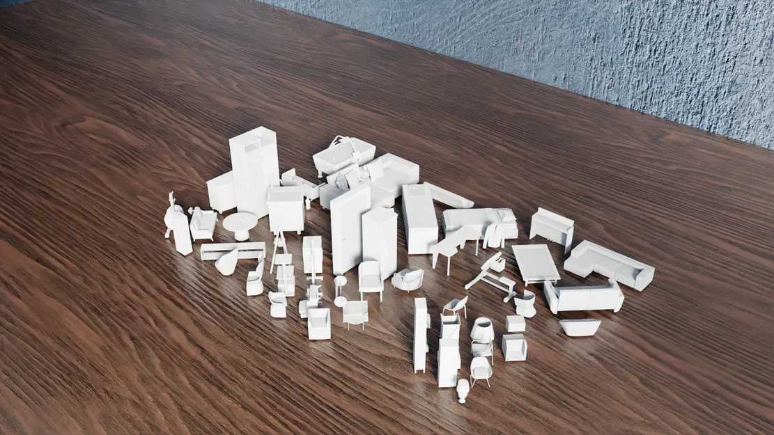 Bộ Sưu Tập Nội Thất Low Poly Phần 4 - Image 6