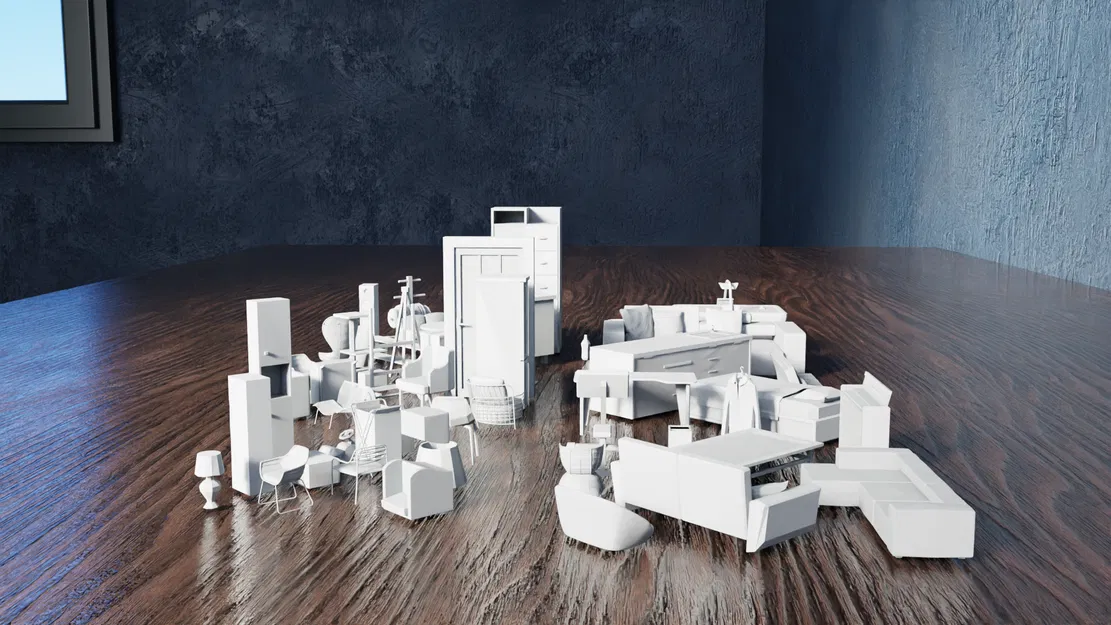 Bộ Sưu Tập Nội Thất Low Poly Phần 4 - Image 8