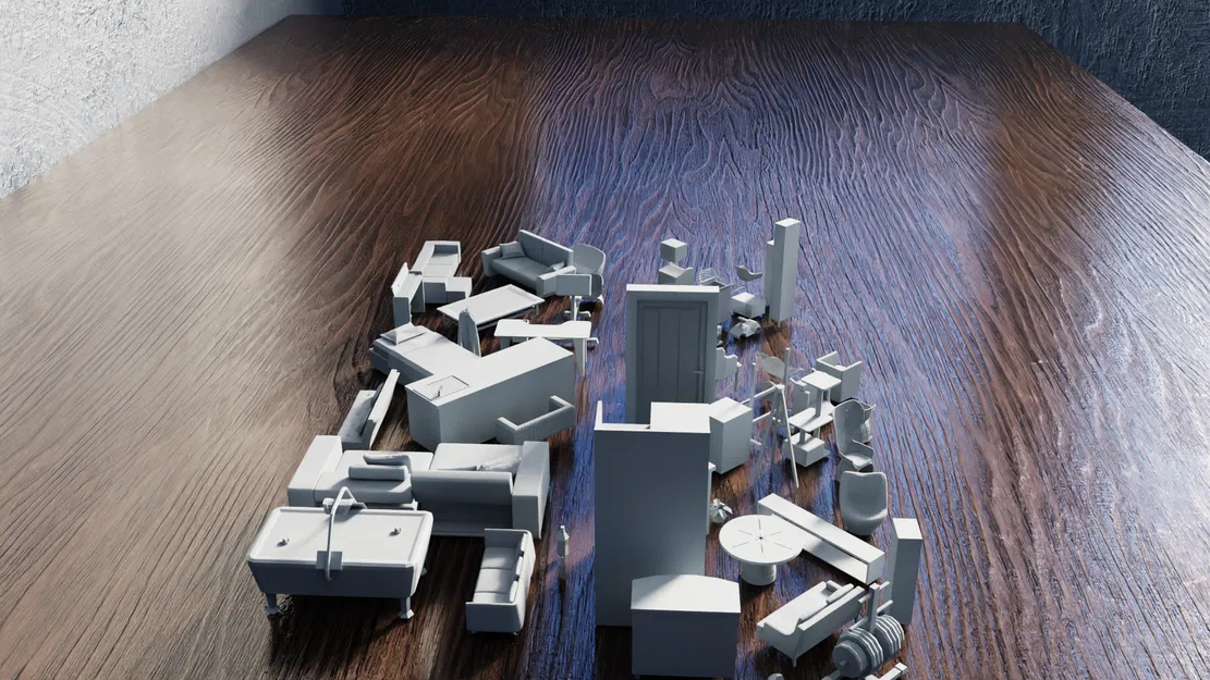 Bộ Sưu Tập Nội Thất Low Poly Phần 4 - Image 13