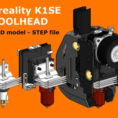 Mô hình CAD đầu in Creality K1 SE