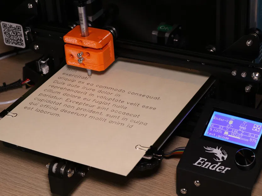 Đầu Trục Vẽ Bằng Bút 3D pltr V2 cho Máy In Creality Ender 3 - Image 1