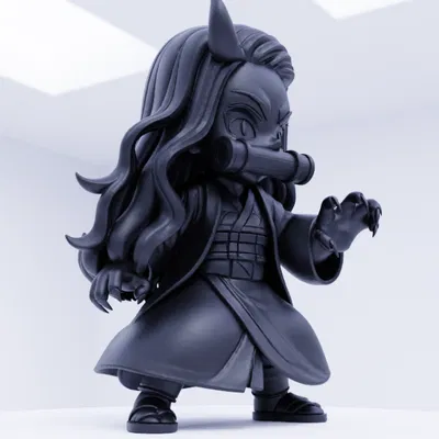 Mô hình Nezuko Kamado Dạng Quỷ - Hành Động