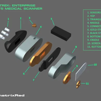 Star Trek: Enterprise Phlox Medical Scanner / Tricorder