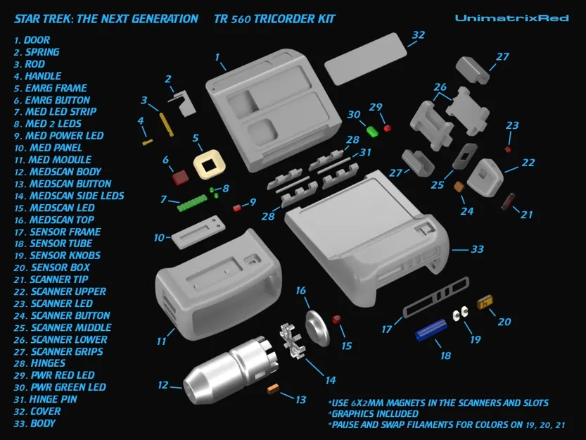 Bộ kit Star Trek TR-560 Tricorder - Image 2