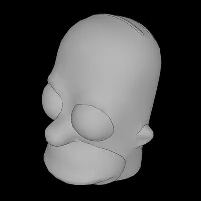 Đầu Minifig Lego Tương Thích (15527.dat) Simpsons Homer Simpson