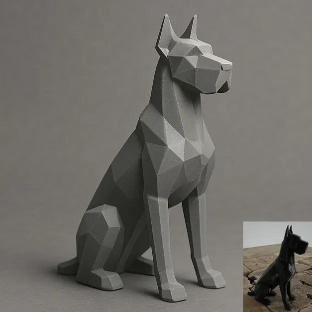 Chó Great Dane Ngồi - Image 1