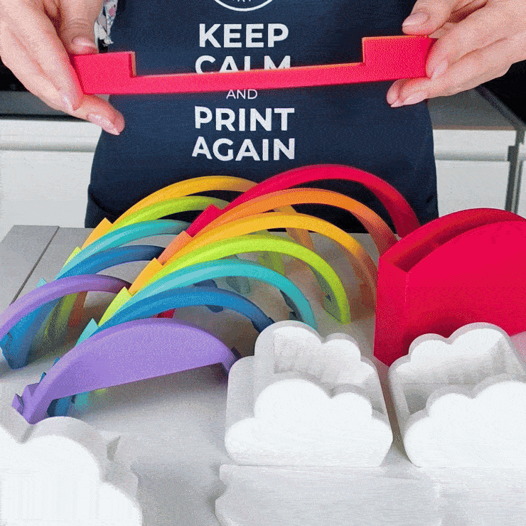 Kệ Bút Cầu Vồng – In Từng Bộ Phận & Không Cần Keo Dán! - Image 8