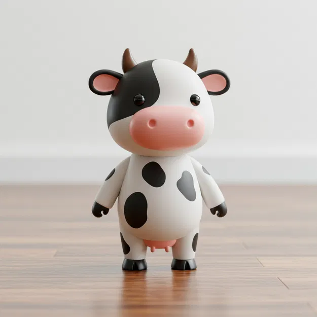 Mô Hình Đồ Chơi Trẻ Em Hình Con Bò Dễ Thương [YAMSASO DESIGN] - Image 1