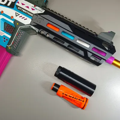 Chụp nòng BCAR + Ống bọc màu nòng __ MPP __ Súng bơm piston Motorized X-Shot