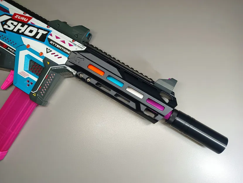 Chụp nòng BCAR + Ống bọc màu nòng __ MPP __ Súng bơm piston Motorized X-Shot - Image 2