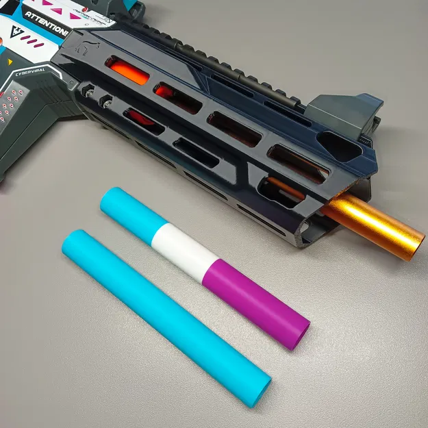 Chụp nòng BCAR + Ống bọc màu nòng __ MPP __ Súng bơm piston Motorized X-Shot - Image 5