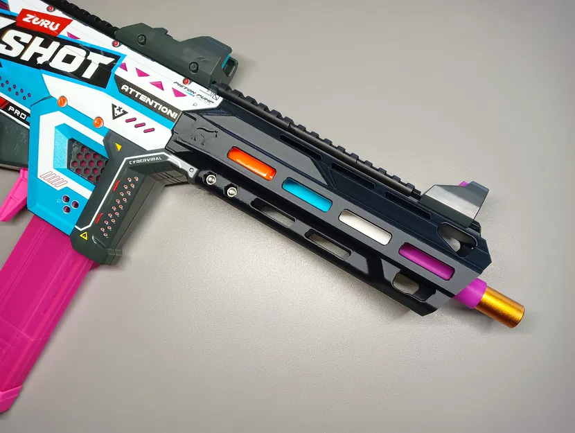 Chụp nòng BCAR + Ống bọc màu nòng __ MPP __ Súng bơm piston Motorized X-Shot - Image 6