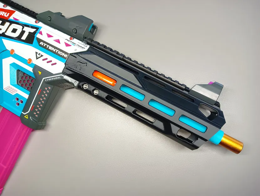 Chụp nòng BCAR + Ống bọc màu nòng __ MPP __ Súng bơm piston Motorized X-Shot - Image 7