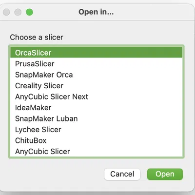 Tiện ích "Slicer Picker" (Tự động mở bằng Slicer bạn chọn!)