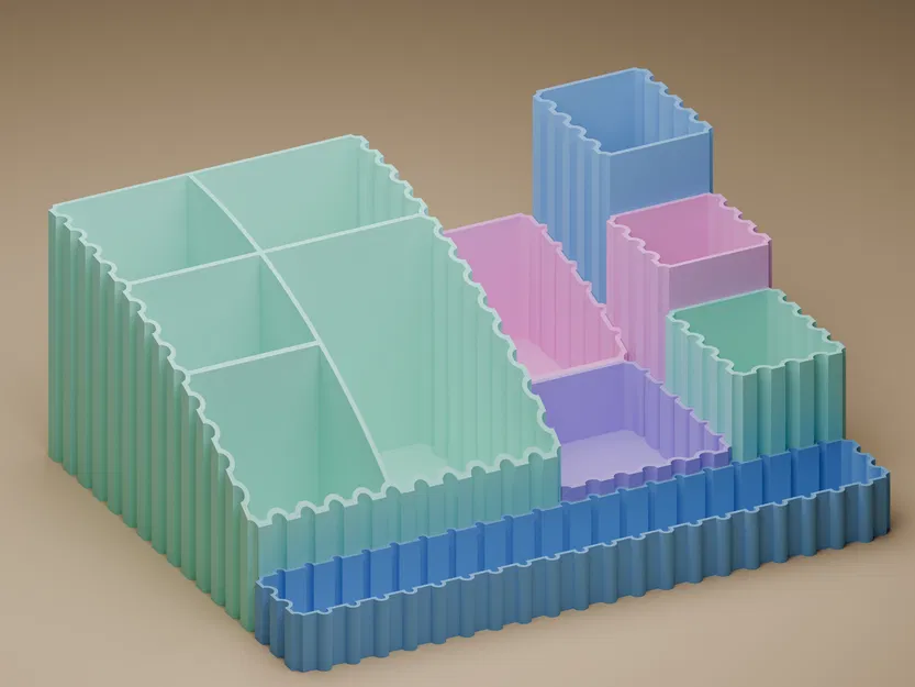 Hộp Đựng Bút Viết Để Bàn, Có Thể Lắp Ghép - Image 1