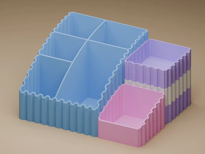 Hộp Đựng Bút Viết Để Bàn, Có Thể Lắp Ghép - Image 2