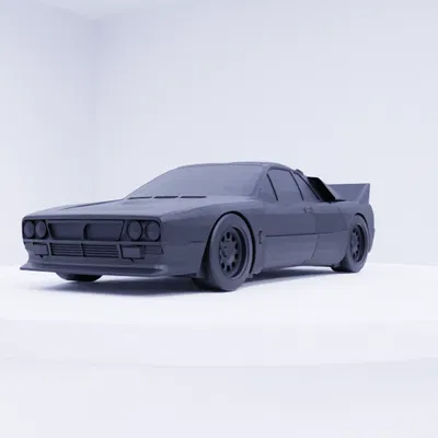 Mô Hình Vỏ Ngoài Chi Tiết Cao Lancia 037 Stradale