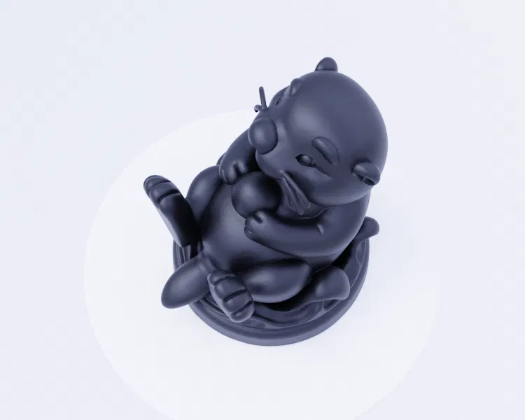 Mô Hình Rái Cá Dễ Thương Đang Nổi - Động Vật Dưới Nước Đáng Yêu - Image 3