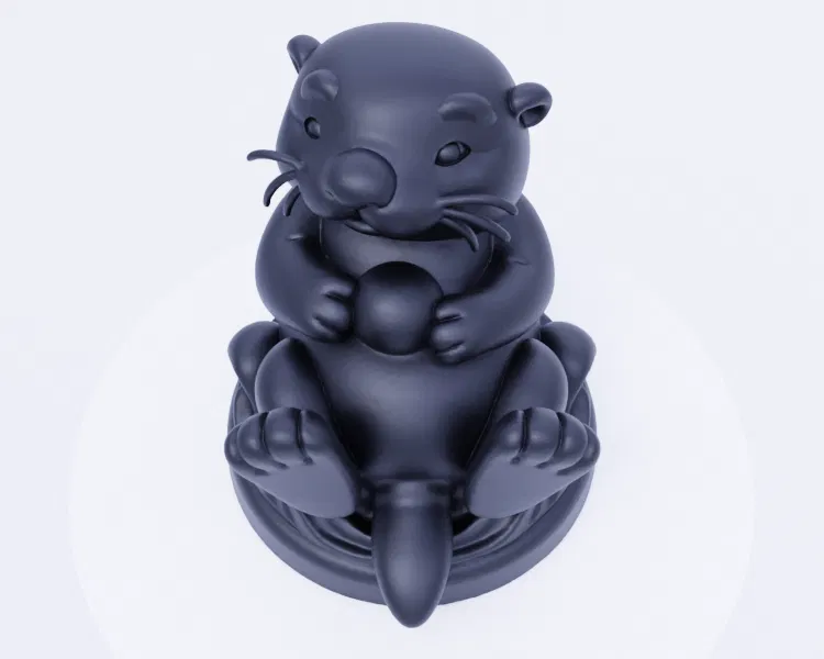 Mô Hình Rái Cá Dễ Thương Đang Nổi - Động Vật Dưới Nước Đáng Yêu - Image 8