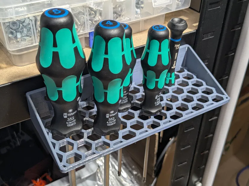 Giá đỡ tua vít Honey Comb - Bản cải tiến gắn ốc - Image 1