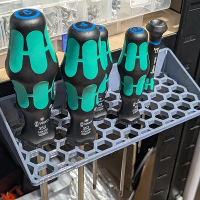 Giá đỡ tua vít Honey Comb - Bản cải tiến gắn ốc