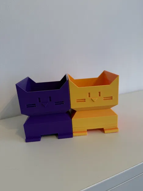 Chỗ cắm bút hình con mèo - Vật trang trí độc đáo cho bàn làm việc - Image 1