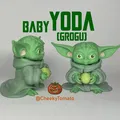 Móc Khóa Bàn Baby Yoda Grogu - Thumbnail 1