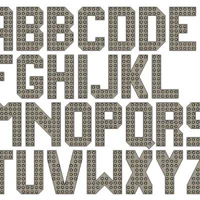 Bộ chữ cái và số tương thích Lego