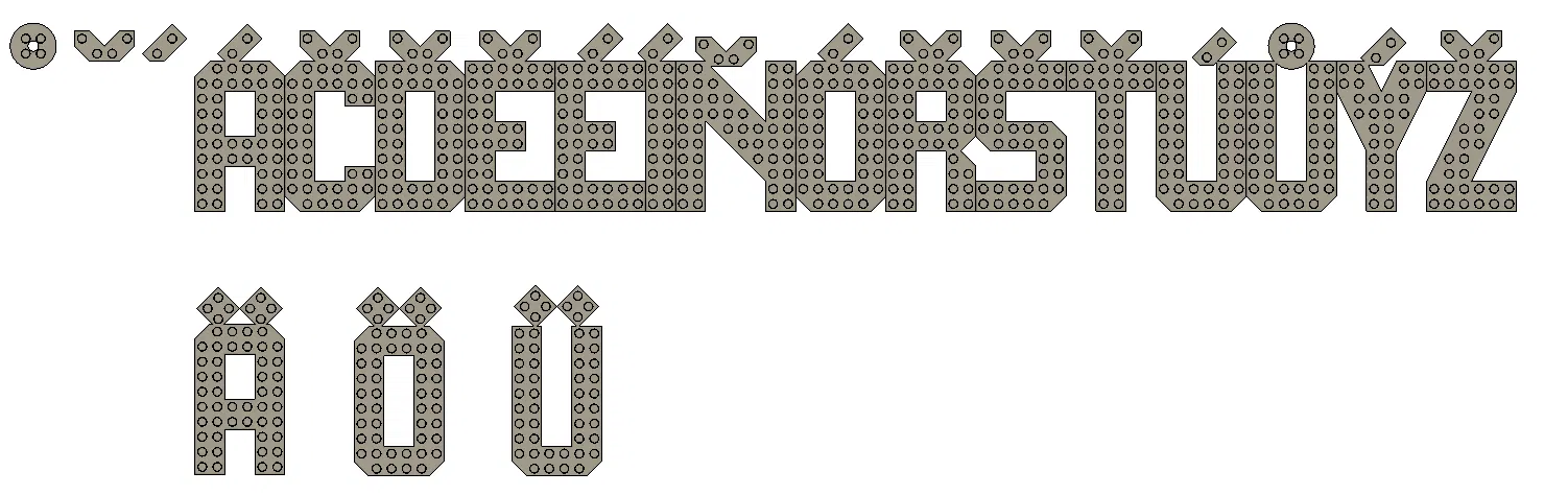 Bộ chữ cái và số tương thích Lego - Image 4