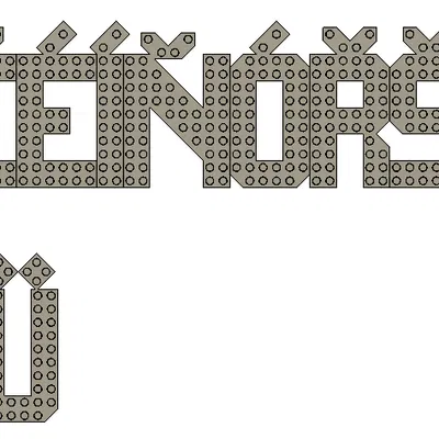 Bộ chữ cái và số tương thích Lego