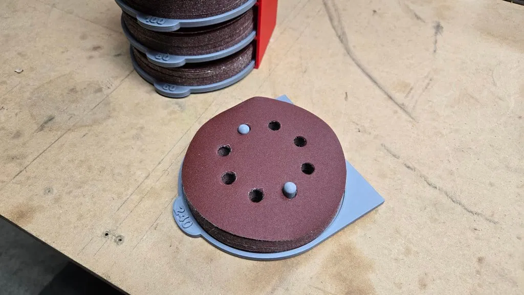 Giá Đựng Giấy Nhám Quỹ Đạo 5 Inch - Image 2