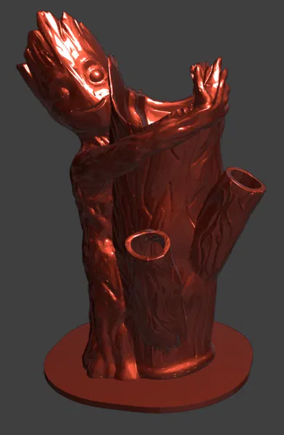 Chậu Groot ôm cây trang trí bàn làm việc - Image 3